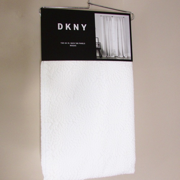 Dkny Accents New White Mosaic Curtains Poshmark
